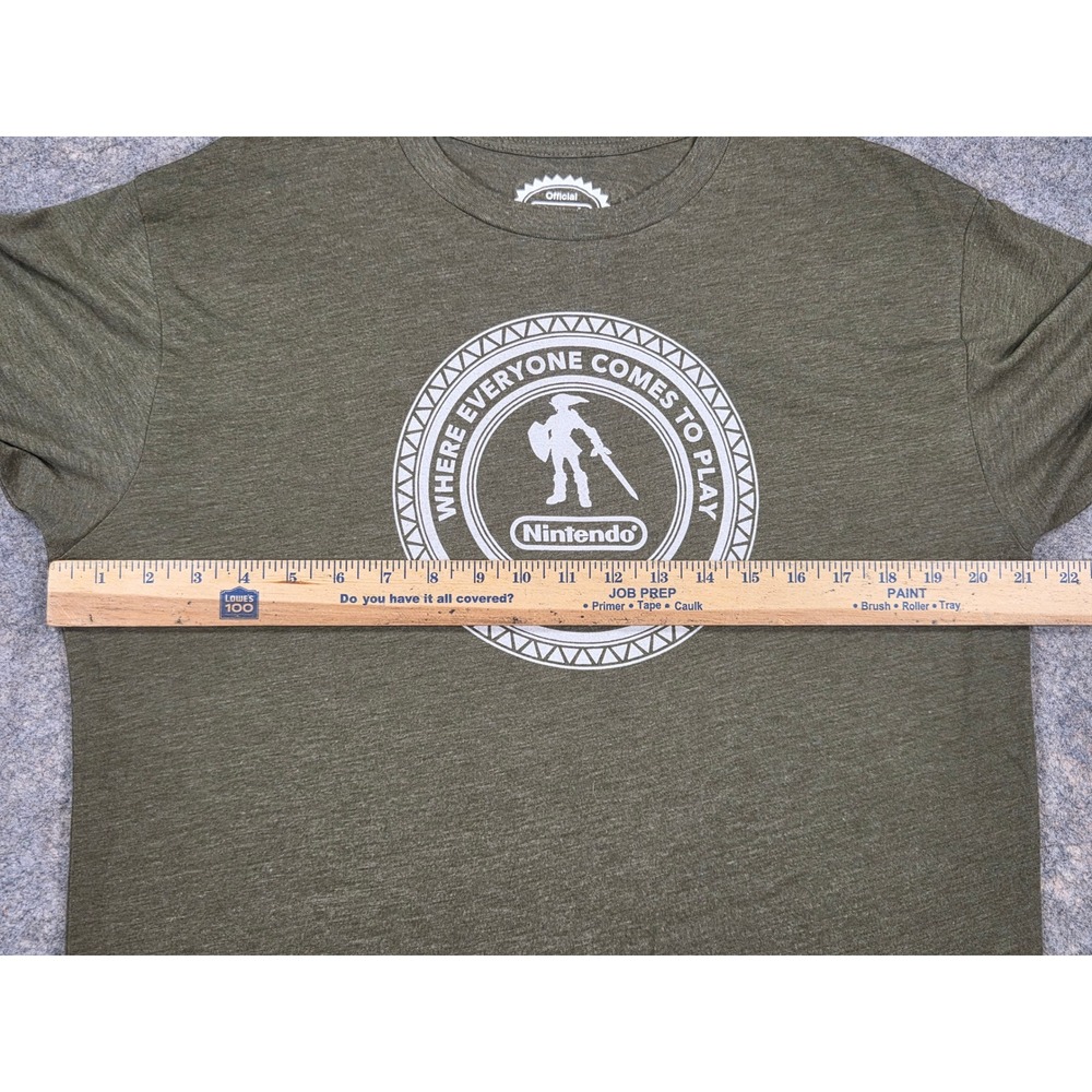 Nintendo New York Link Legend of Zelda Olive Green Graphic T-Shirt XL - Picture 3 of 7